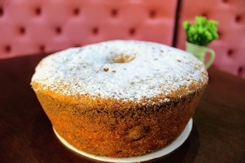 Bolo de banana com canela