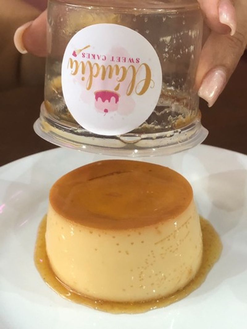 Mini pudim de leite condensado