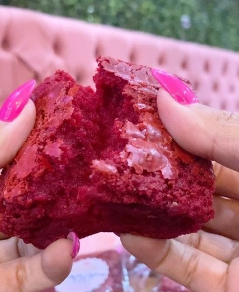 Barrinha de brownie red velvet