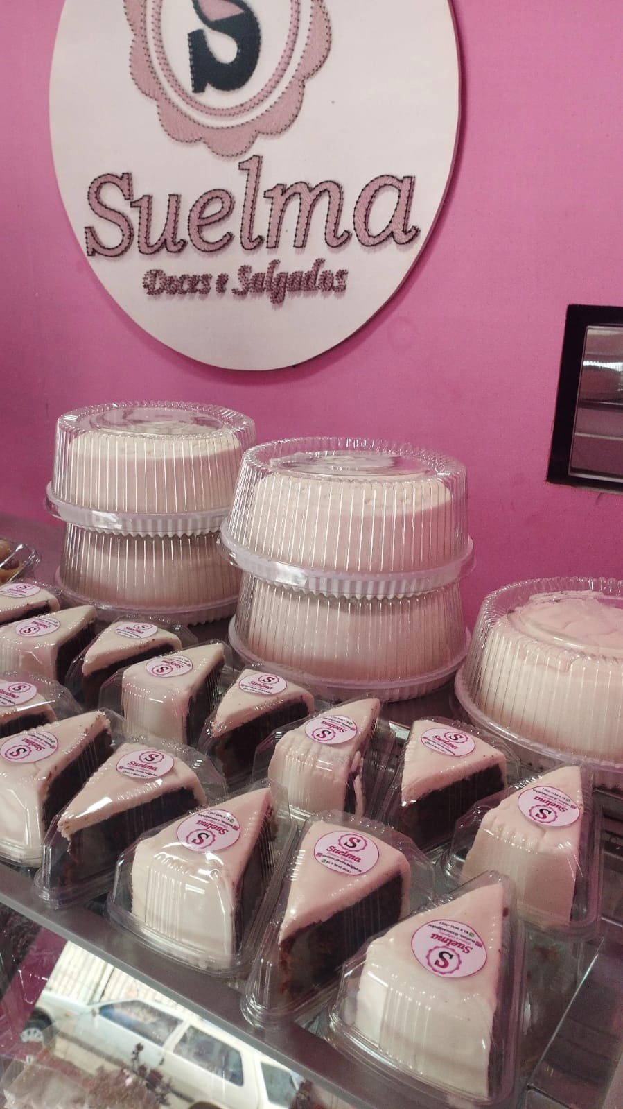 Fatia de bolo de noiva