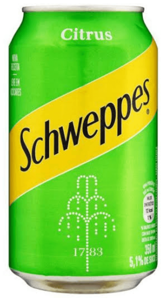Schweppes lata