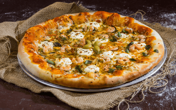 Pizza Camarão com Catupiry