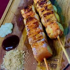 Espetinho Frango com Queijo