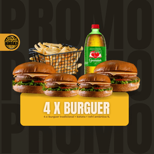 Combo 4 X-Burguer