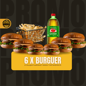 Combo 6 X-Burguer