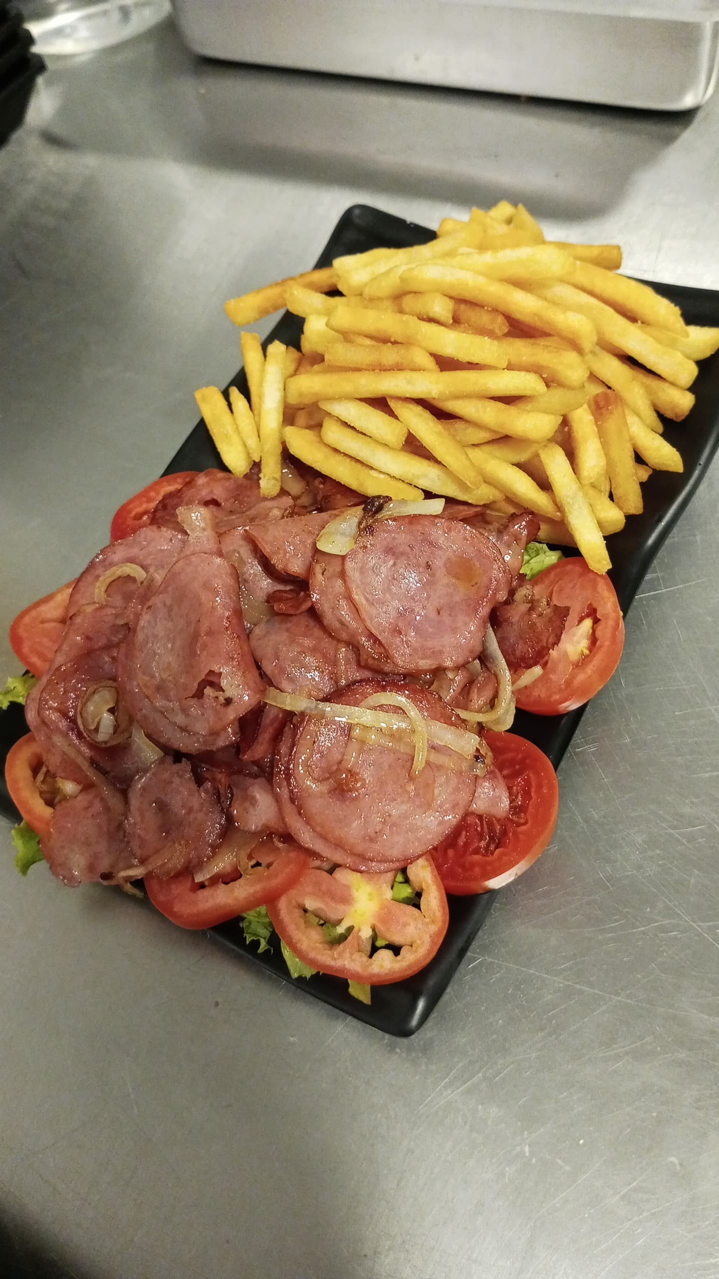 Calabresa com Fritas