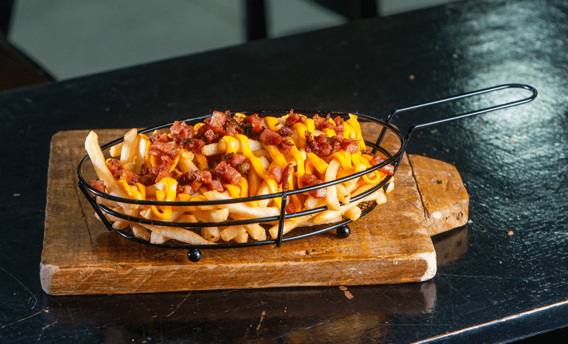Batata com Cheddar e Bacon