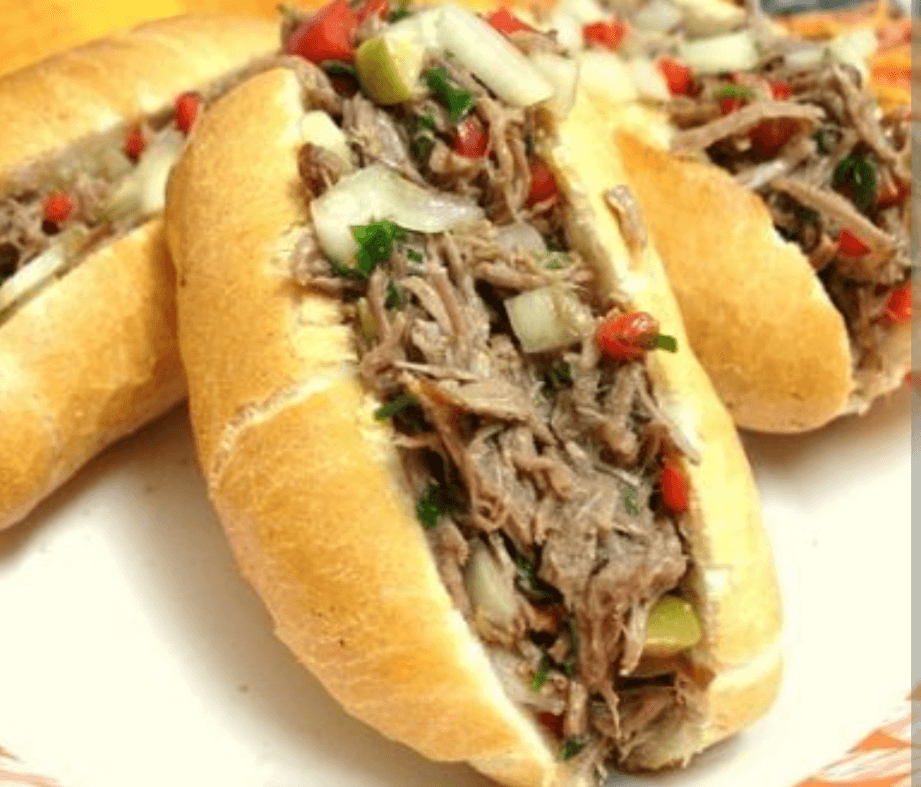 Pão com carne de panela 