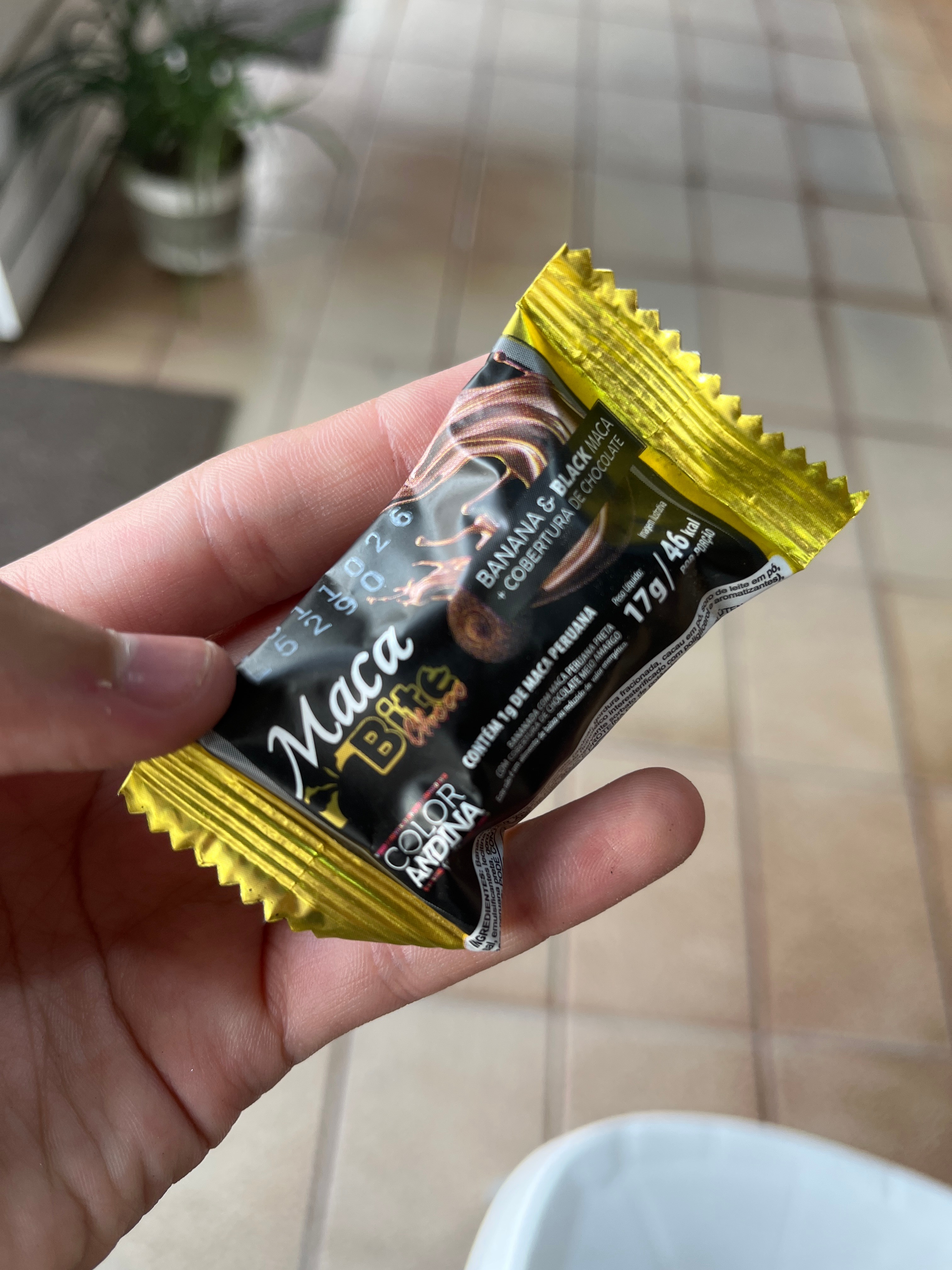 barra de cereal banana maca black chocolate 17g