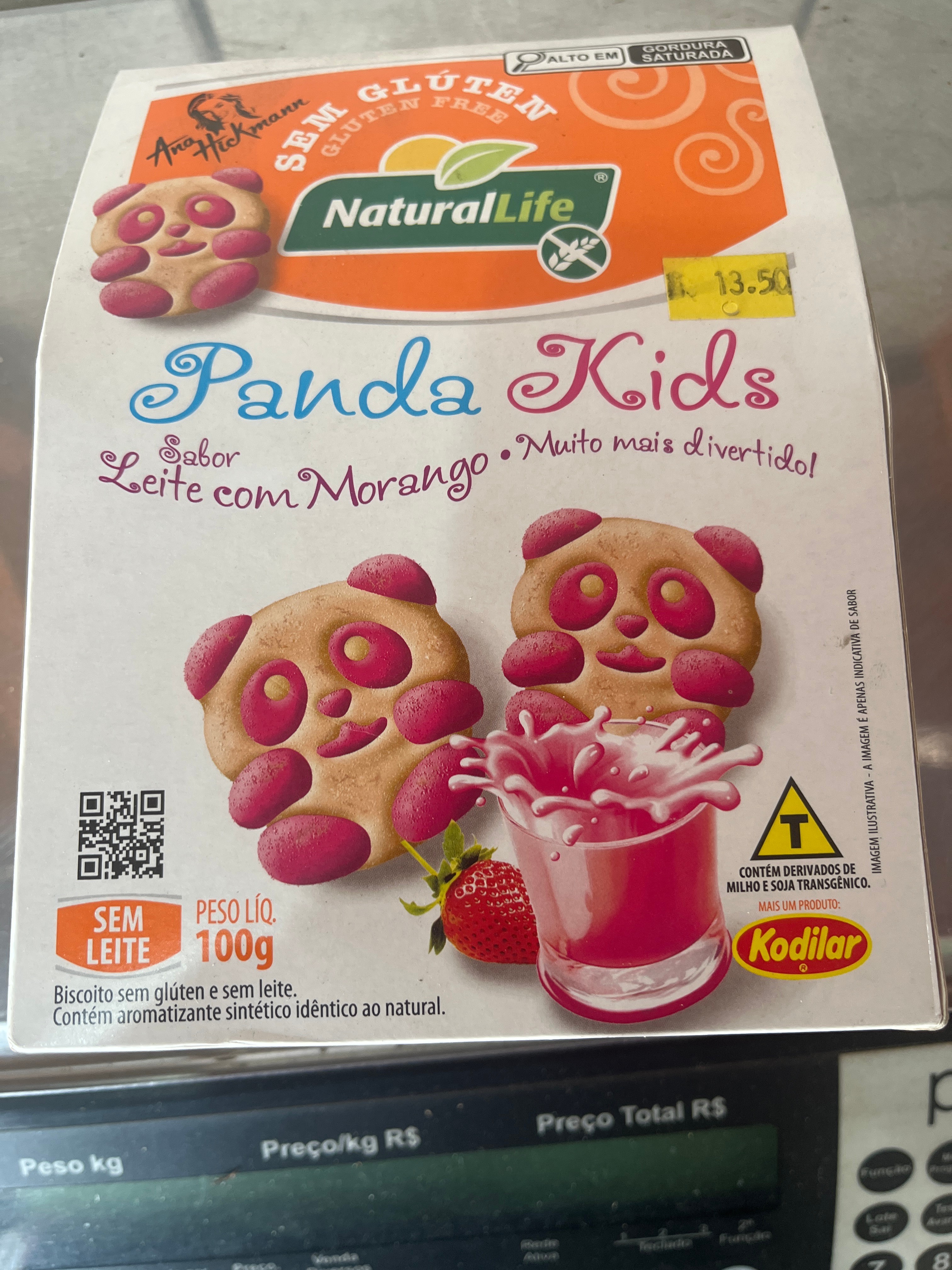 Panda Kids sabor morango 