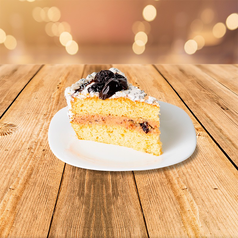 Fatia Torta de Ameixa