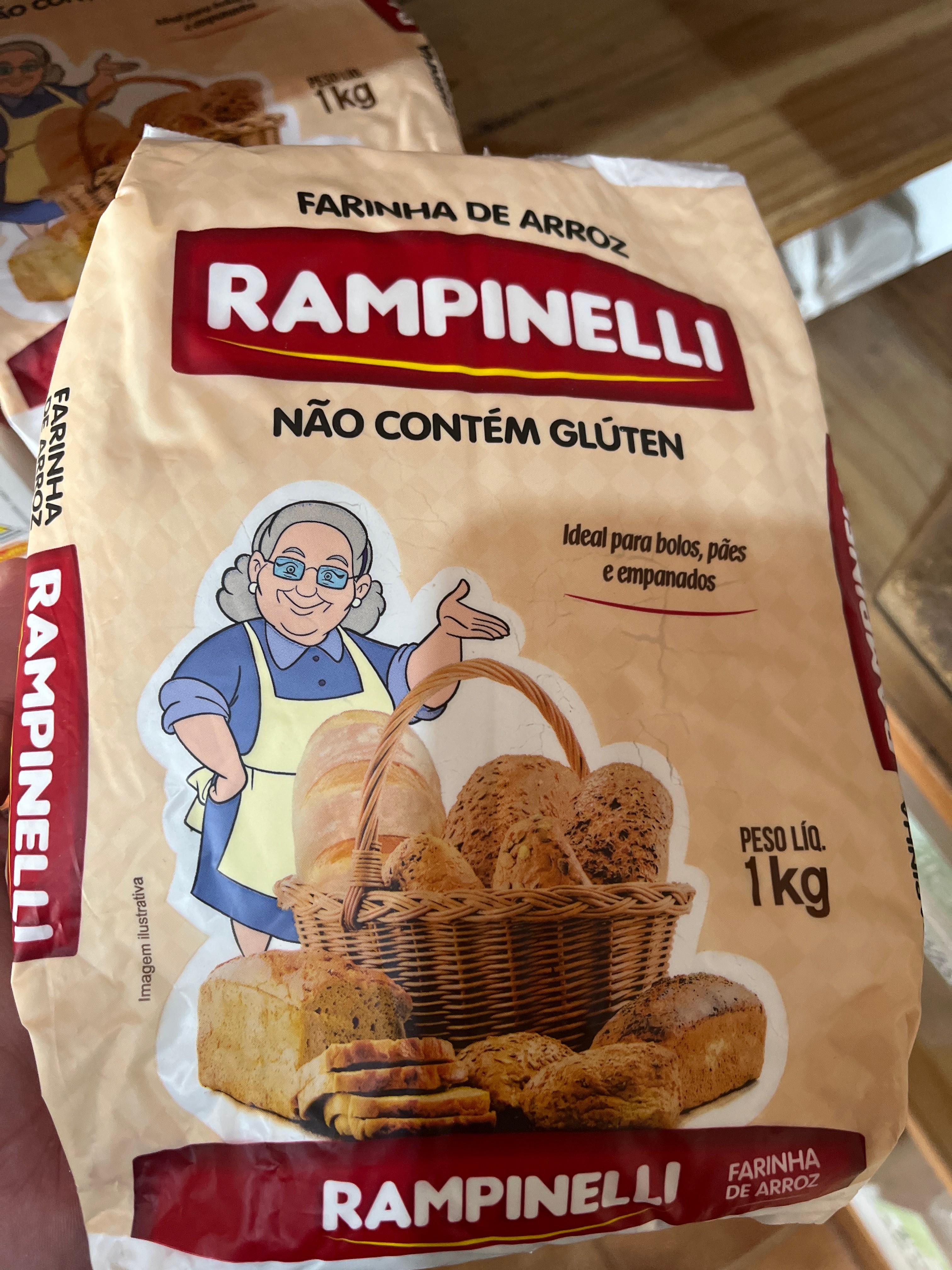 Farinha de Arroz sem glúten Rampinelli