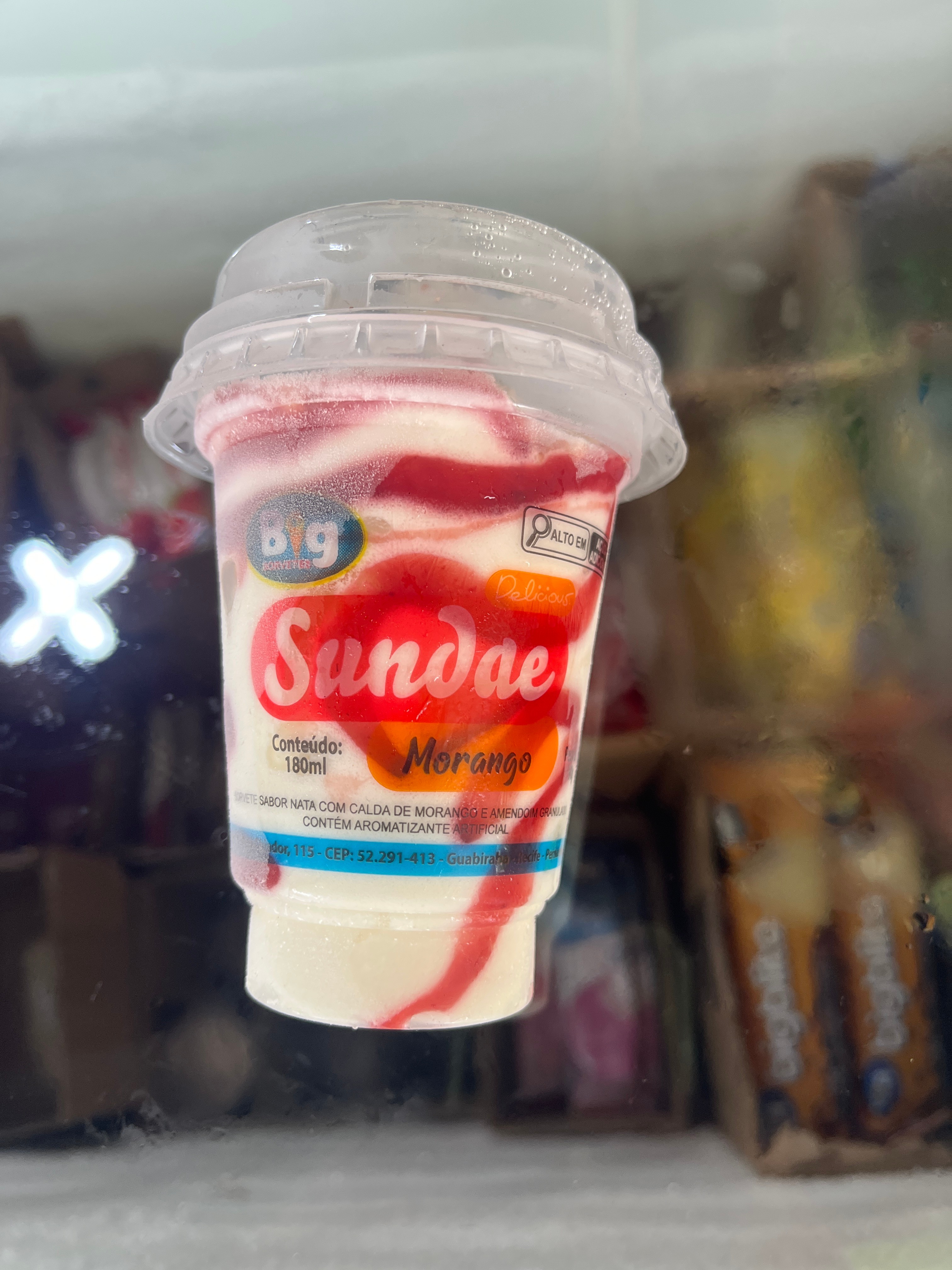 Sundae morango 180ml