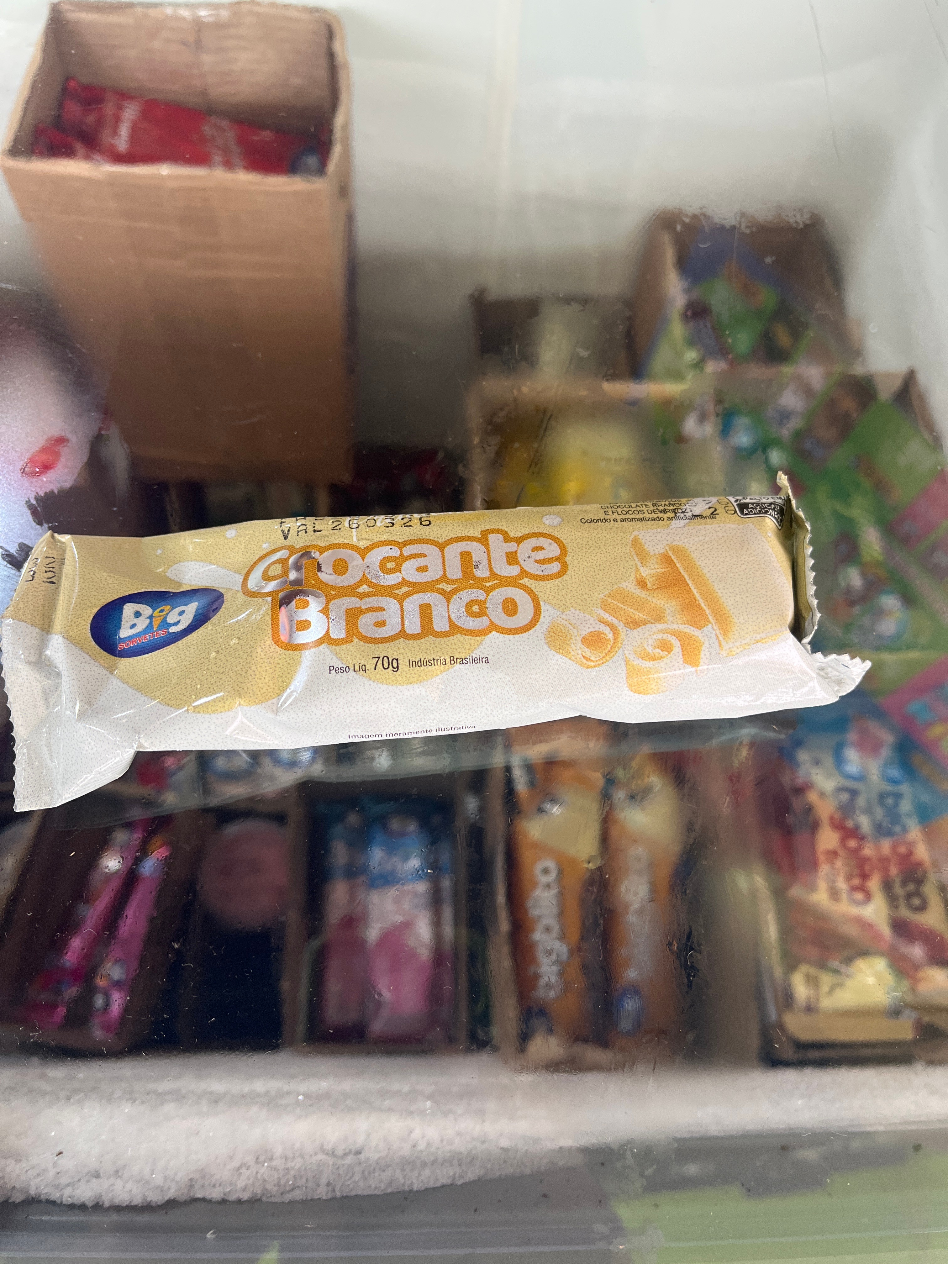 Crocante branco 70g premium 